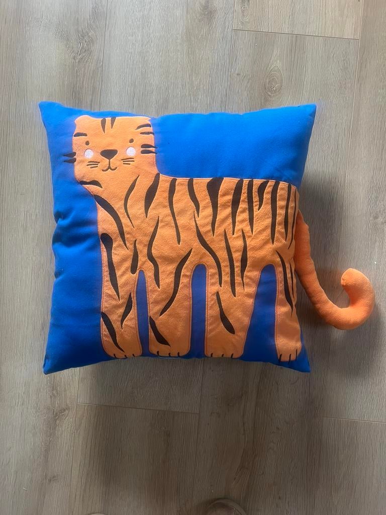 Kussen blauw IKEA, Huis en Inrichting, Ophalen of Verzenden, Zo goed als nieuw, Blauw, Vierkant