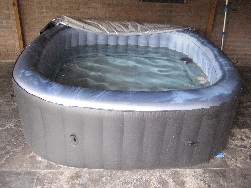 Mspa opblaasbare jacuzzi Tekapo, Ophalen, Gebruikt, Afdekzeil, Opblaasbaar