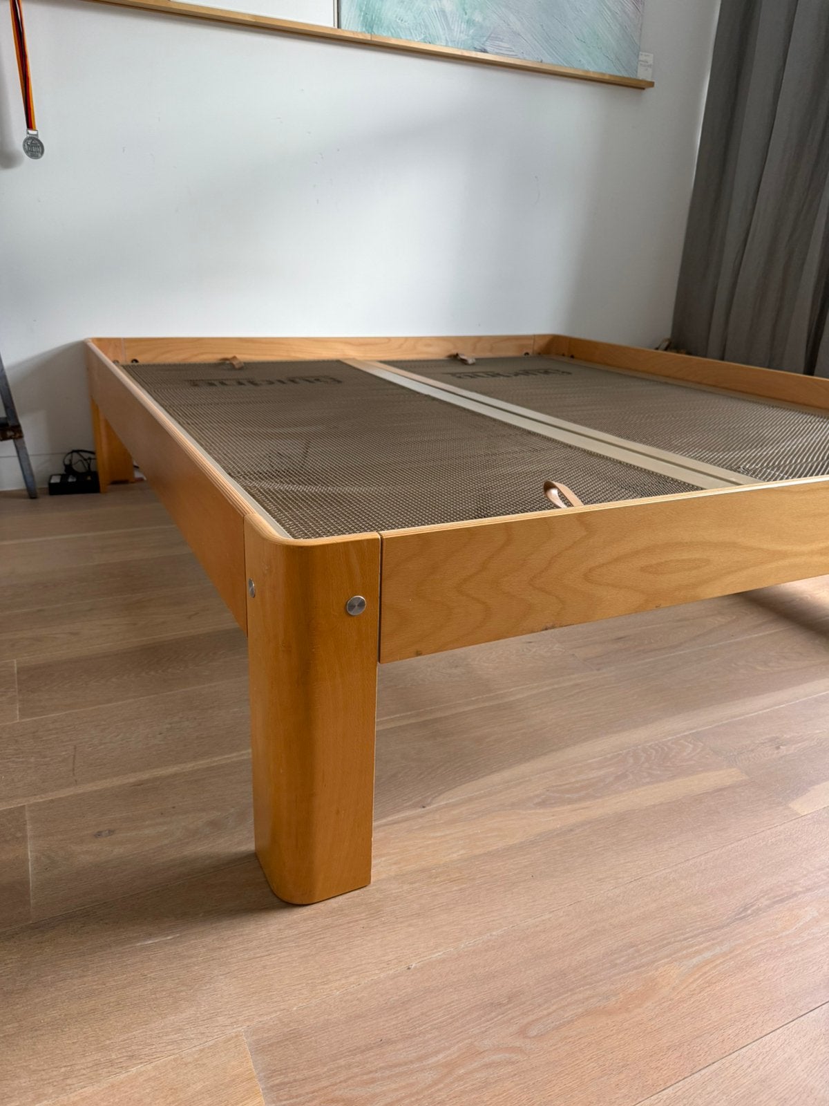 Auping Auronde 180x200 berken, handmatig verstelbaar, Huis en Inrichting, Ophalen, Beige, Tweepersoons, 180 cm