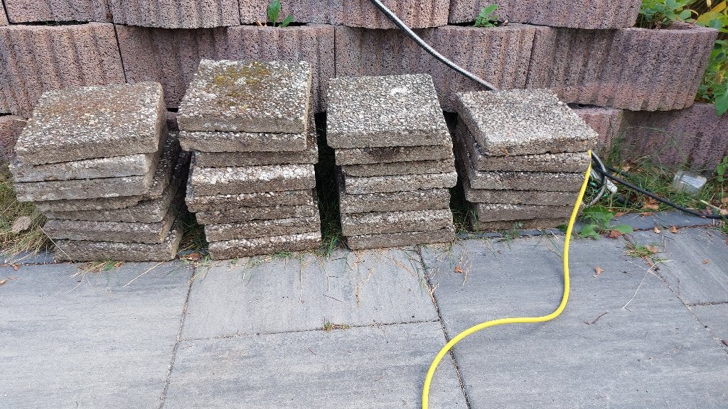 Grindtegels, Ophalen, Gebruikt, 5 tot 10 m², Beton