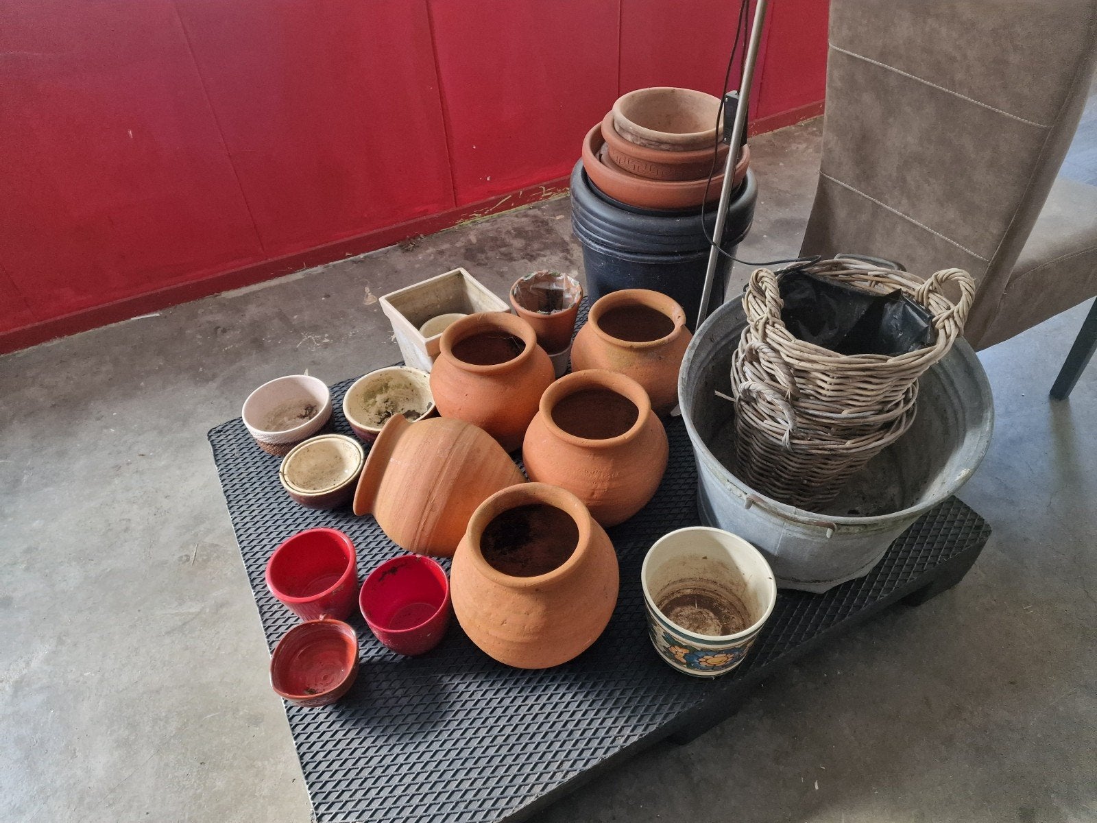 5x Terracotta Potten: ongebruikt, Tuin en Terras, Rond, Nieuw, Ophalen of Verzenden, Nb