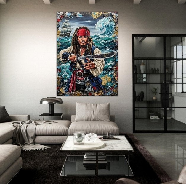 kunst Jacob Hitt - does Pirate of the Caribbean w/COA XXL, Verzamelen, Rechthoekig Staand, Deurposter of groter, Nieuw, Ophalen of Verzenden