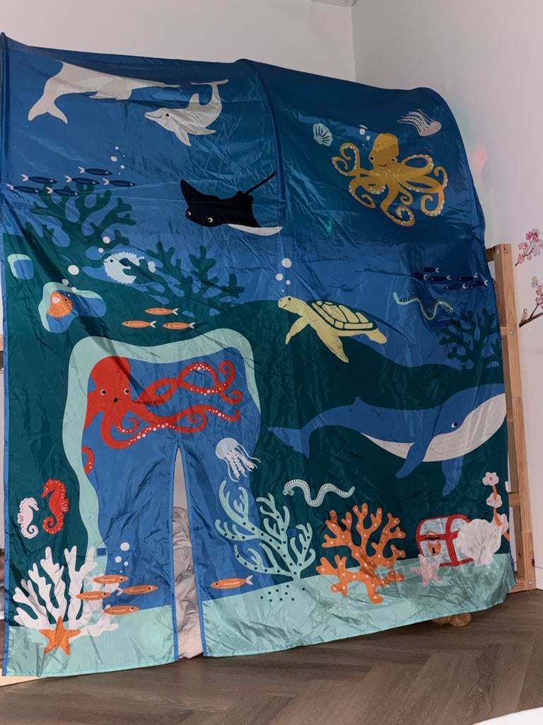 IKEA Kura bedtent oceaan thema, Ophalen, Zo goed als nieuw