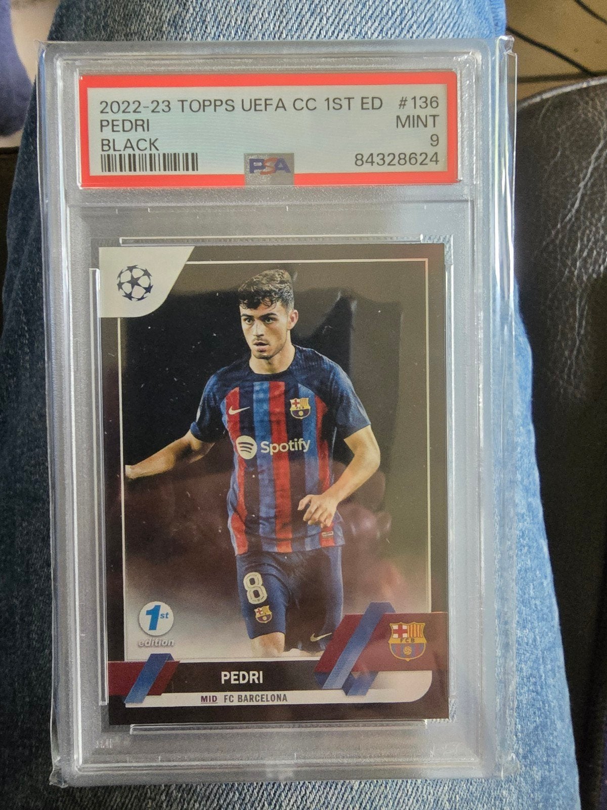 topps uefa cc 1st edition pedri black, Ophalen, Zo goed als nieuw, Buitenlandse clubs, Poster, Plaatje of Sticker