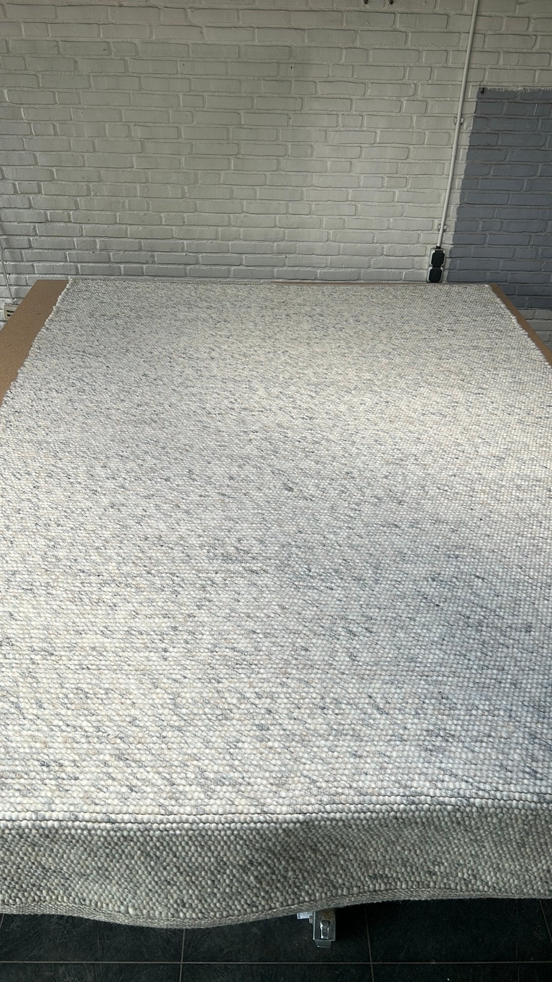 Wollen vloerkleed - gemêleerd - 200x290, Huis en Inrichting, Grijs, Wollen, Ophalen of Verzenden, 200 cm of meer