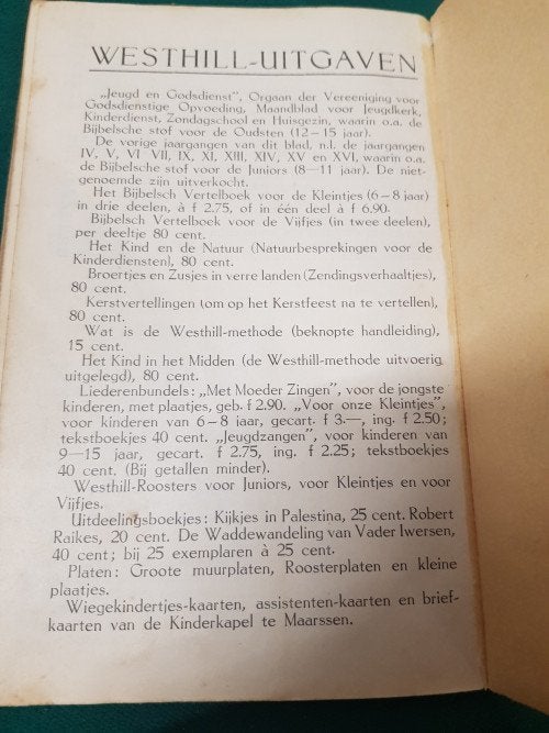 boekje westhill bundel 1931, Ophalen of Verzenden