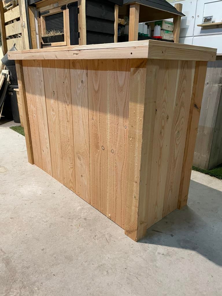 Nieuwe bar van douglas hout met 10x10 palen, Ophalen, Nieuw