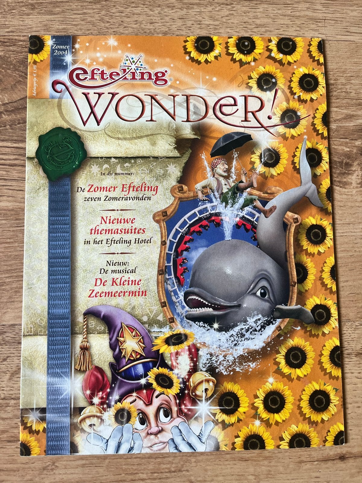 Efteling Wonder! Zomer 2004 Magazine met Pardoes Sprookjes S, Verzamelen, Efteling, Ophalen of Verzenden, Zo goed als nieuw, Overige typen