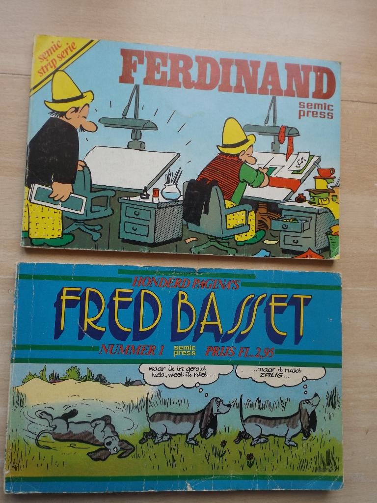 Strips Semic Press, Ferdinand, Fred Basset,  Jippie enz.., Boeken, Stripboeken, Meerdere stripboeken, Ophalen of Verzenden, Gelezen