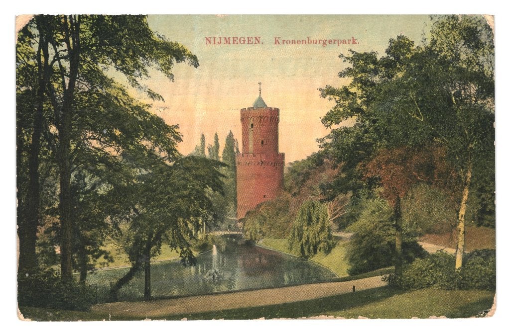 939724 Nijmegen Kronenburgepark 1915 Gelopen met postzegel, Ophalen of Verzenden, Voor 1920, Gelopen, Gelderland