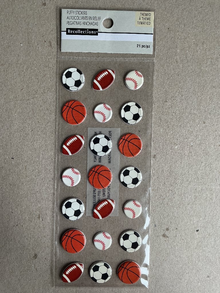 Puffy stickers (ballen), Ophalen of Verzenden, Nieuw, Overige thema's, Overige typen