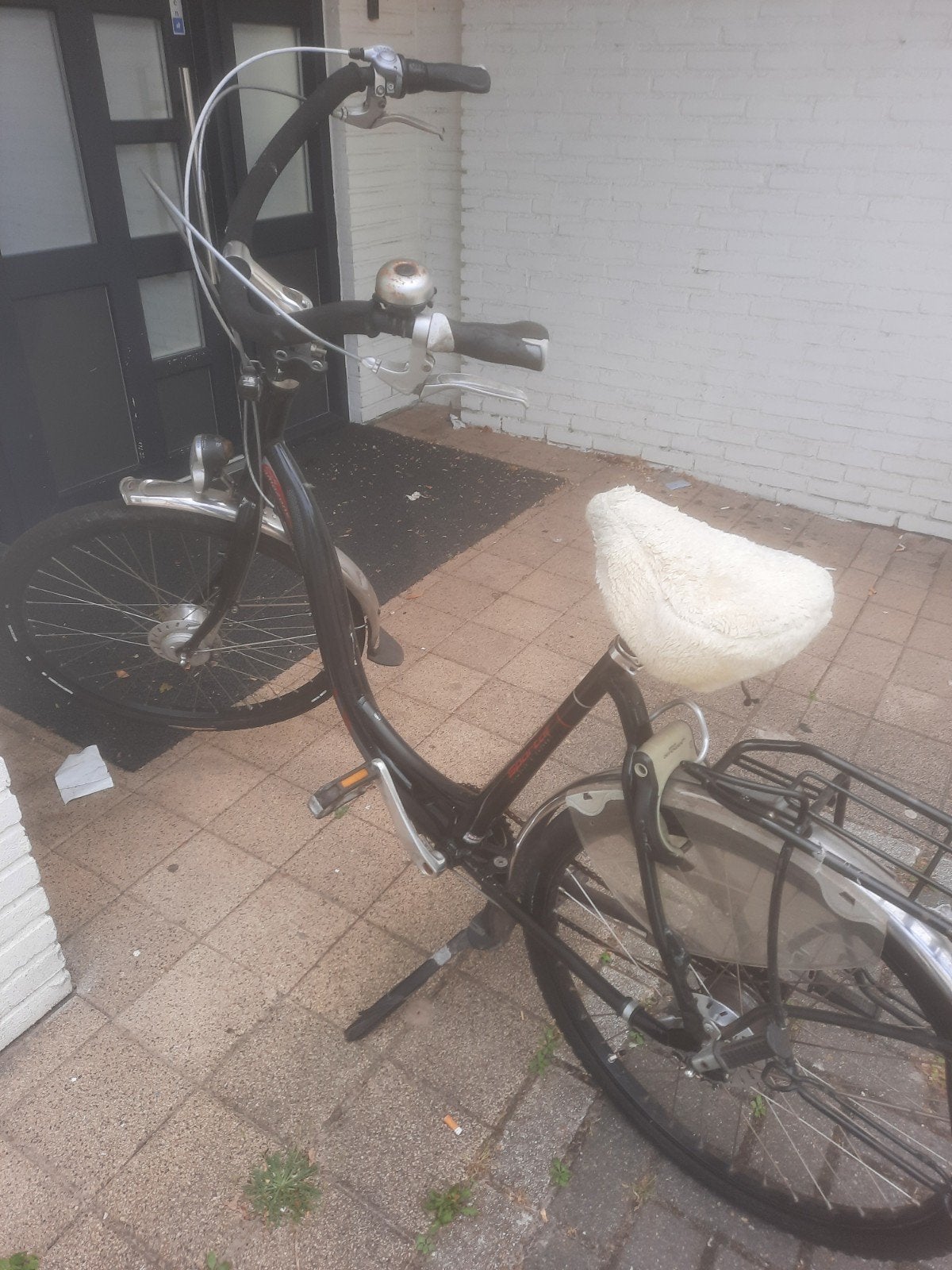 dames fiets, Ophalen