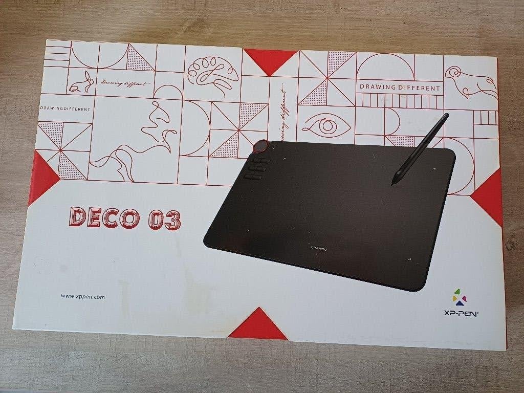 XP-PEN Deco 03 Wireless grafisch tekentablet, Multi-touch, Ophalen of Verzenden, Zo goed als nieuw, Draadloos