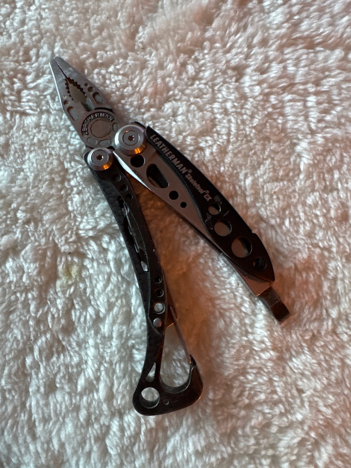 Leatherman Skeletool CX multitool met hoesje, Ophalen of Verzenden, Gebruikt