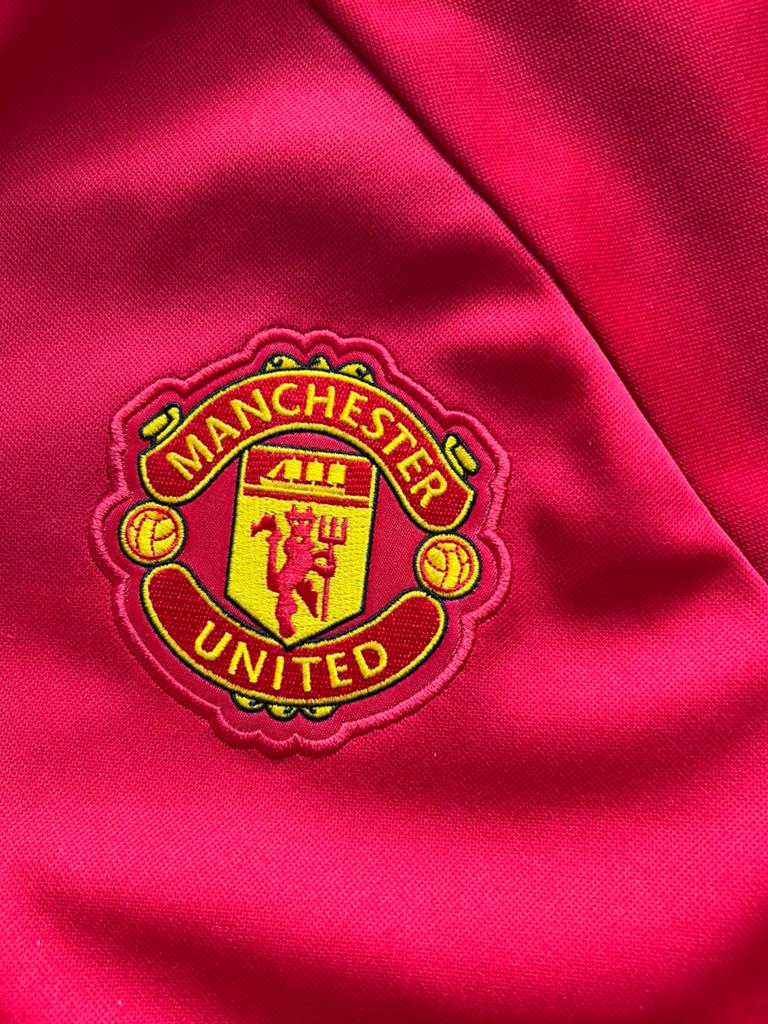 Manchester United Adidas trainingspak XL rood/zwart, Maat 56/58 (XL), Ophalen of Verzenden, Voetbal, Gedragen