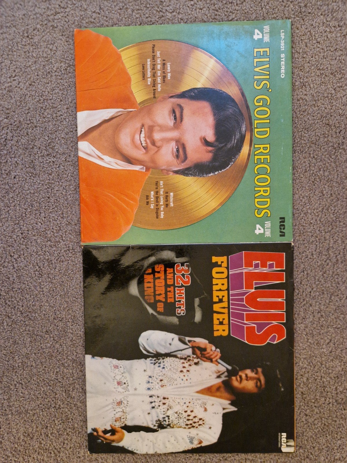 2x LP Elvis - Worldwide Gold Rec Vol. 4 & Elvis Forever, LP, Gebruikt, Pop, Ophalen of Verzenden