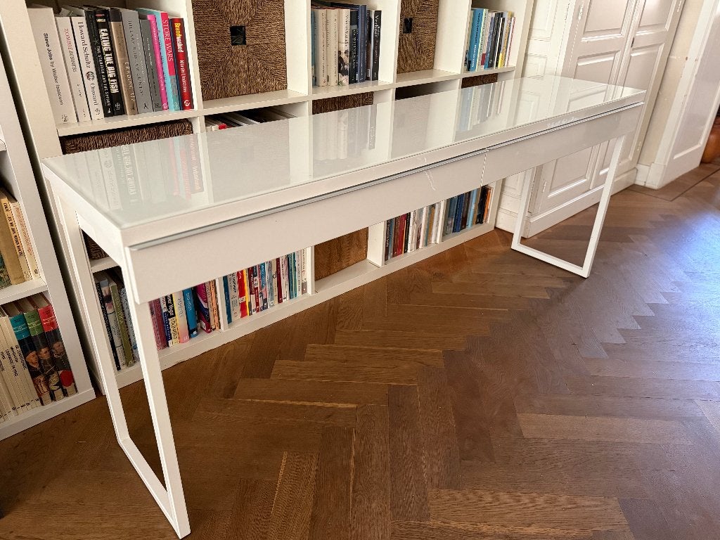 IKEA BESTÅ BURS bureau / console 180cm in hoogglans wit, Ophalen, Zo goed als nieuw, IKEA, 40 cm
