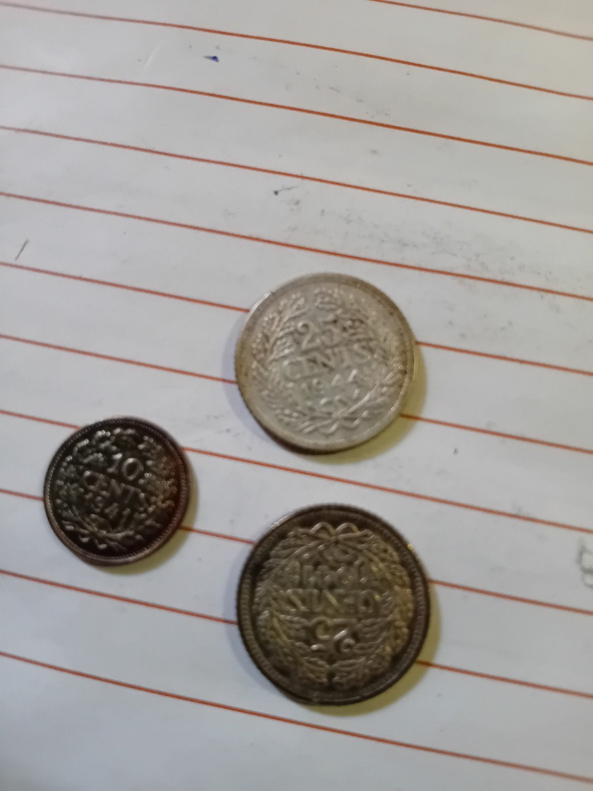 Setje van 3 Nederlandse munten Koningin Wilhelmina, Postzegels en Munten, Munten | Nederland, Ophalen of Verzenden, Koningin Wilhelmina
