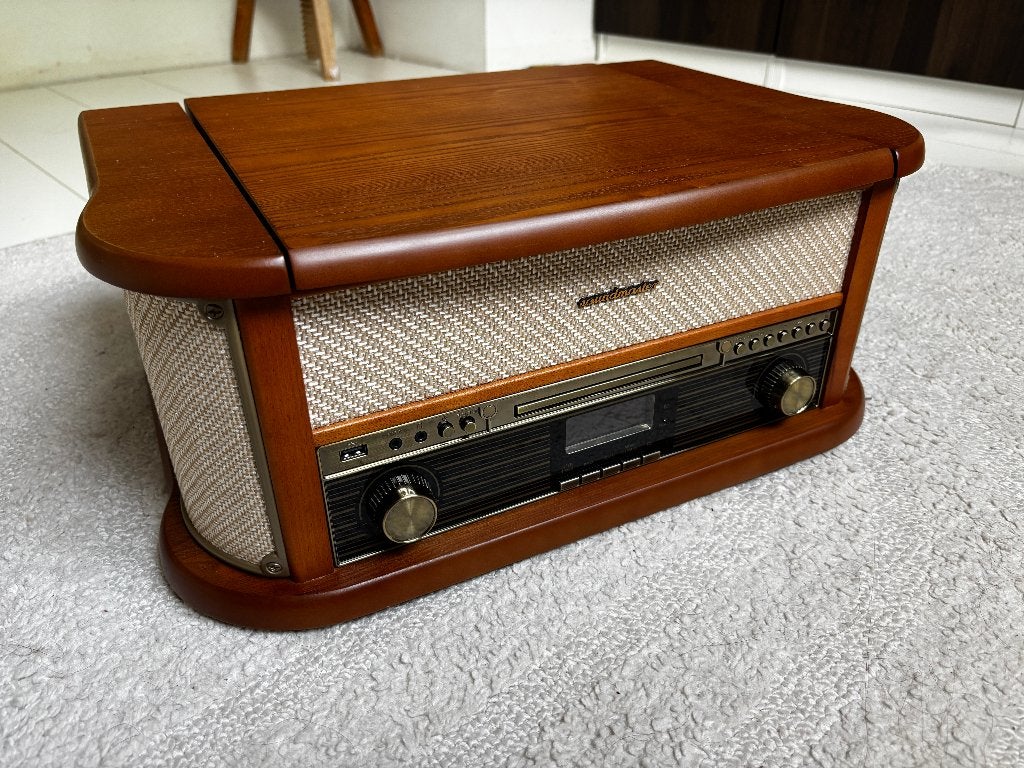 Soundmaster RETRO look Muziekcenter – DAB+, CD & BT, Ophalen, Zo goed als nieuw, Tuner of Radio, Overige merken