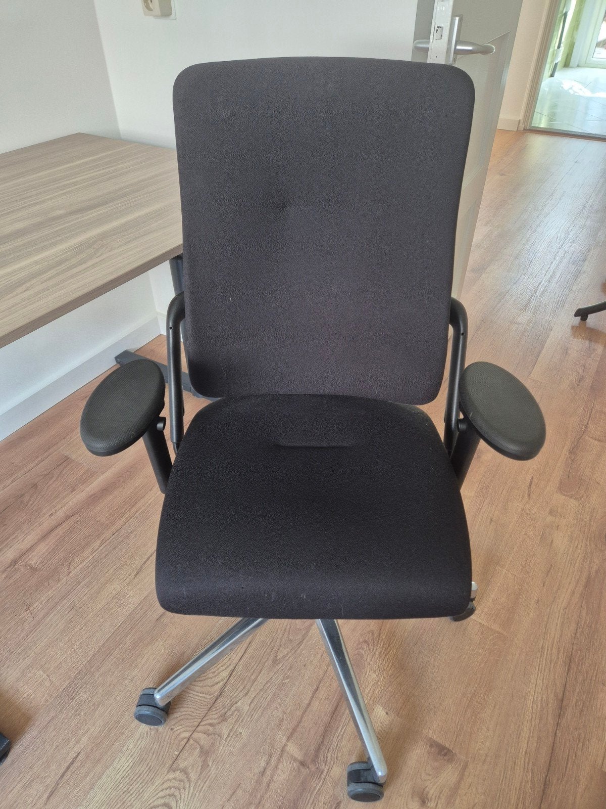 Zwarte Bureaustoel - Ergonomisch en Comfortabel, Ophalen, Gebruikt, Zwart, Bureaustoel