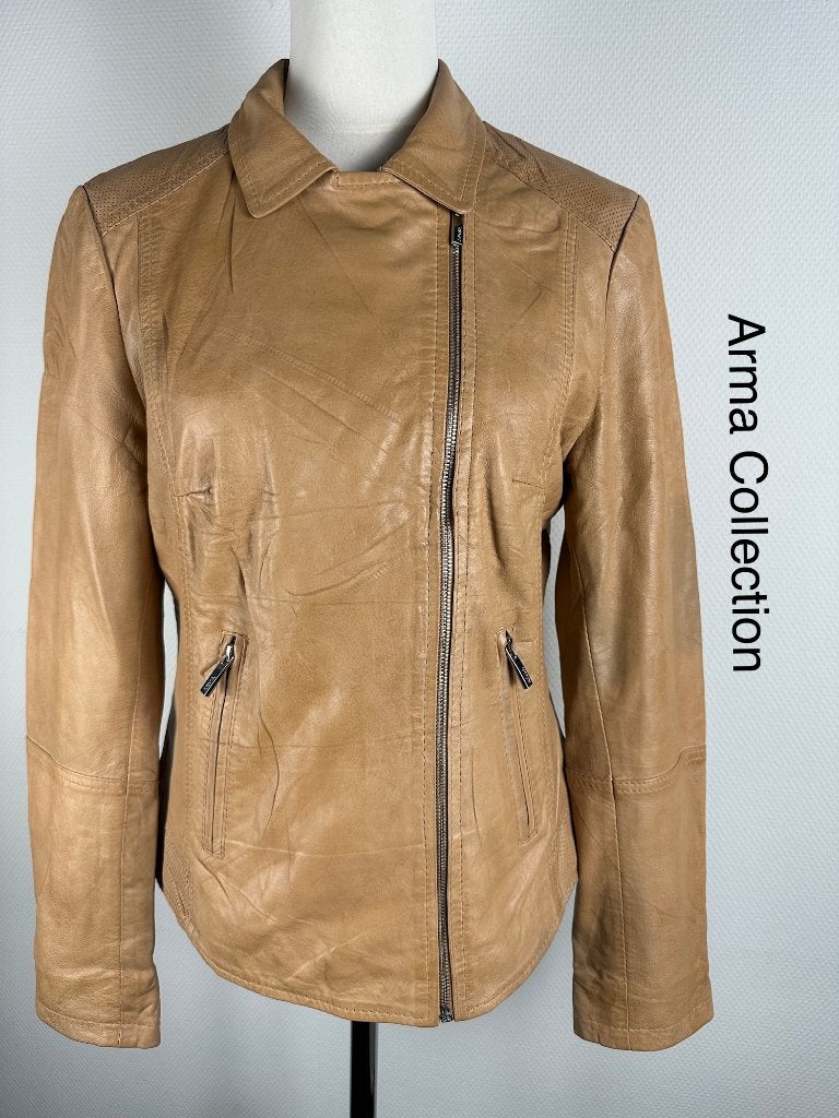 Arma Collection Leren Jas  (mt: 40) 20,8/9686, Maat 38/40 (M), Zwart, Ophalen of Verzenden, Zo goed als nieuw