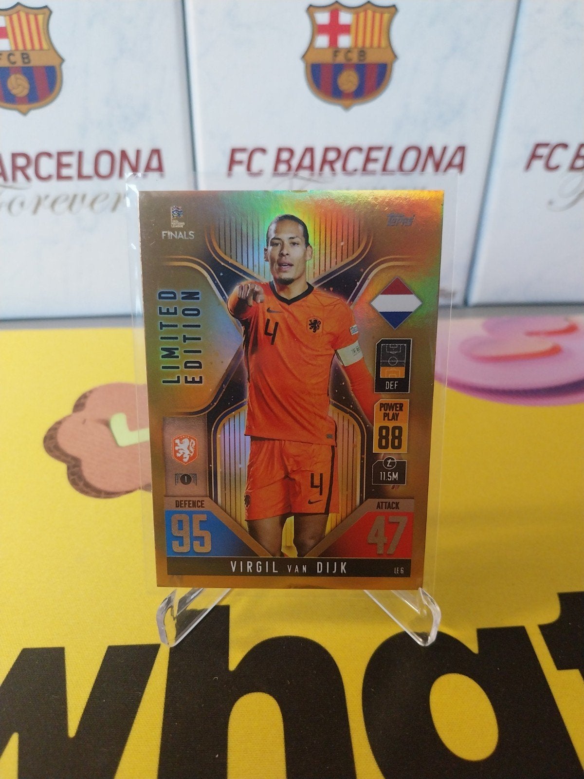 LE6 Virgil van Dijk Topps Nations League 2022-2023, Ophalen of Verzenden, Zo goed als nieuw, Overige binnenlandse clubs, Poster, Plaatje of Sticker
