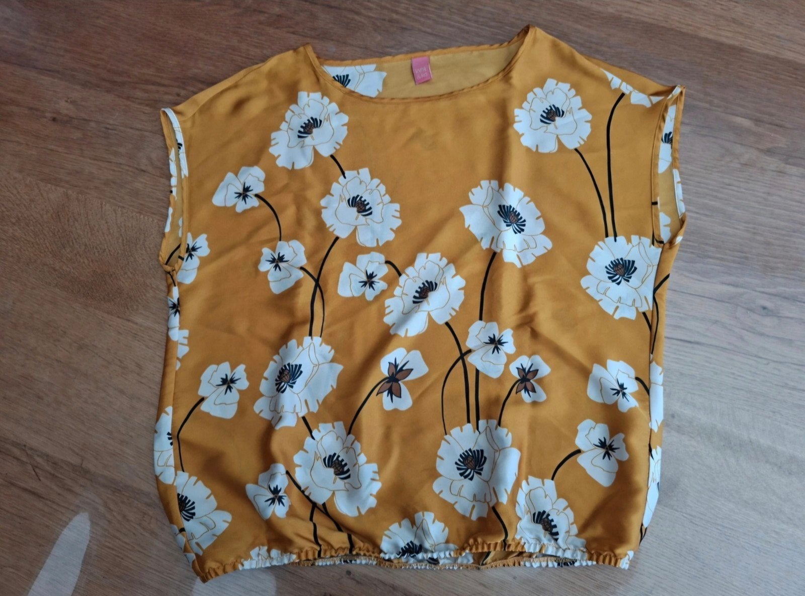 Kyra & Ko top met bloemenprint, maat 40, Maat 38/40 (M), Geel, Ophalen of Verzenden, Zo goed als nieuw
