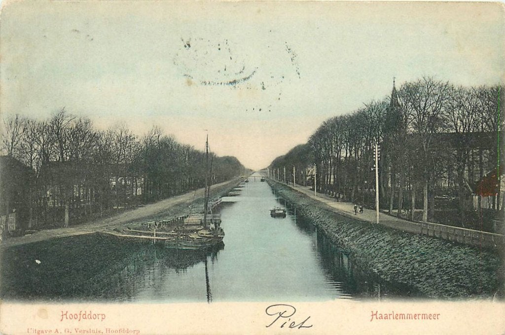 702-012-047 Hoofddorp, Verzenden, Voor 1920, Noord-Holland