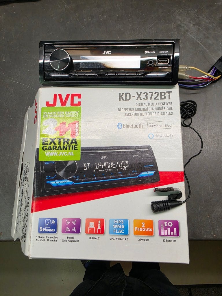 Autoradio JVC KD-X372 BT, Ophalen of Verzenden, Zo goed als nieuw