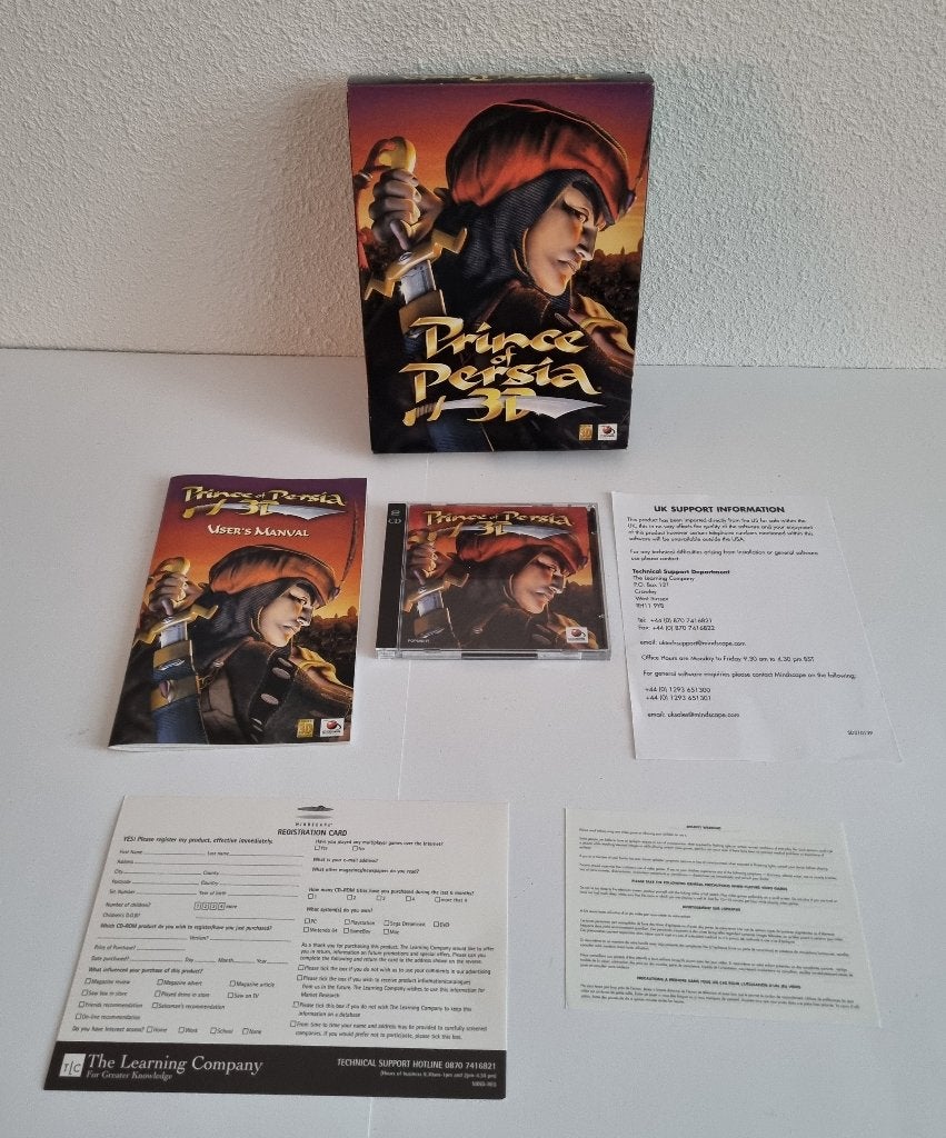 Prince Of Persia 3D Big Box PC CD-Rom Game Compleet, Avontuur en Actie, Gebruikt, 1 speler, Ophalen of Verzenden