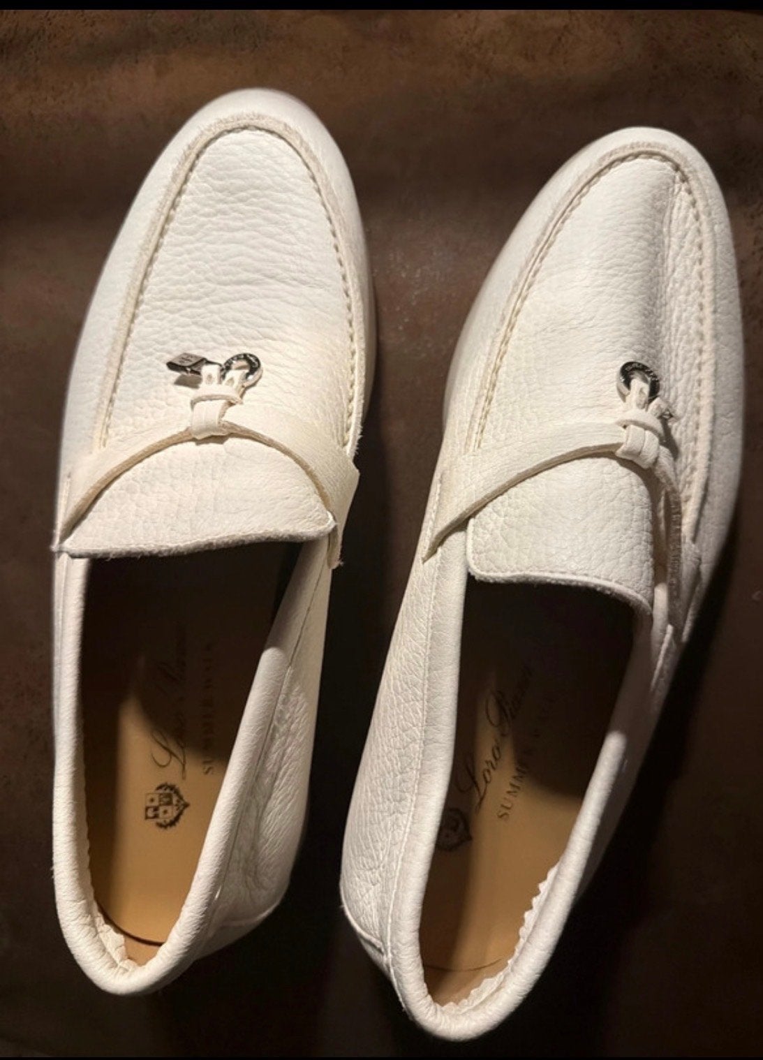 Loro Piana Summer Walk Loafers - Wit - Maat 38, Verzenden, Gedragen, Wit, Instappers