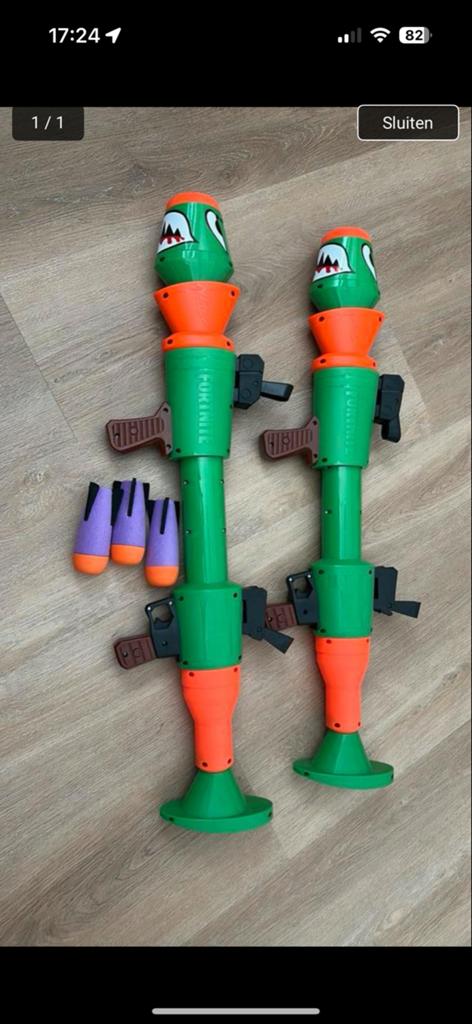 Fortnite Raketwerper Speelgoed (2 stuks), Ophalen, Zo goed als nieuw