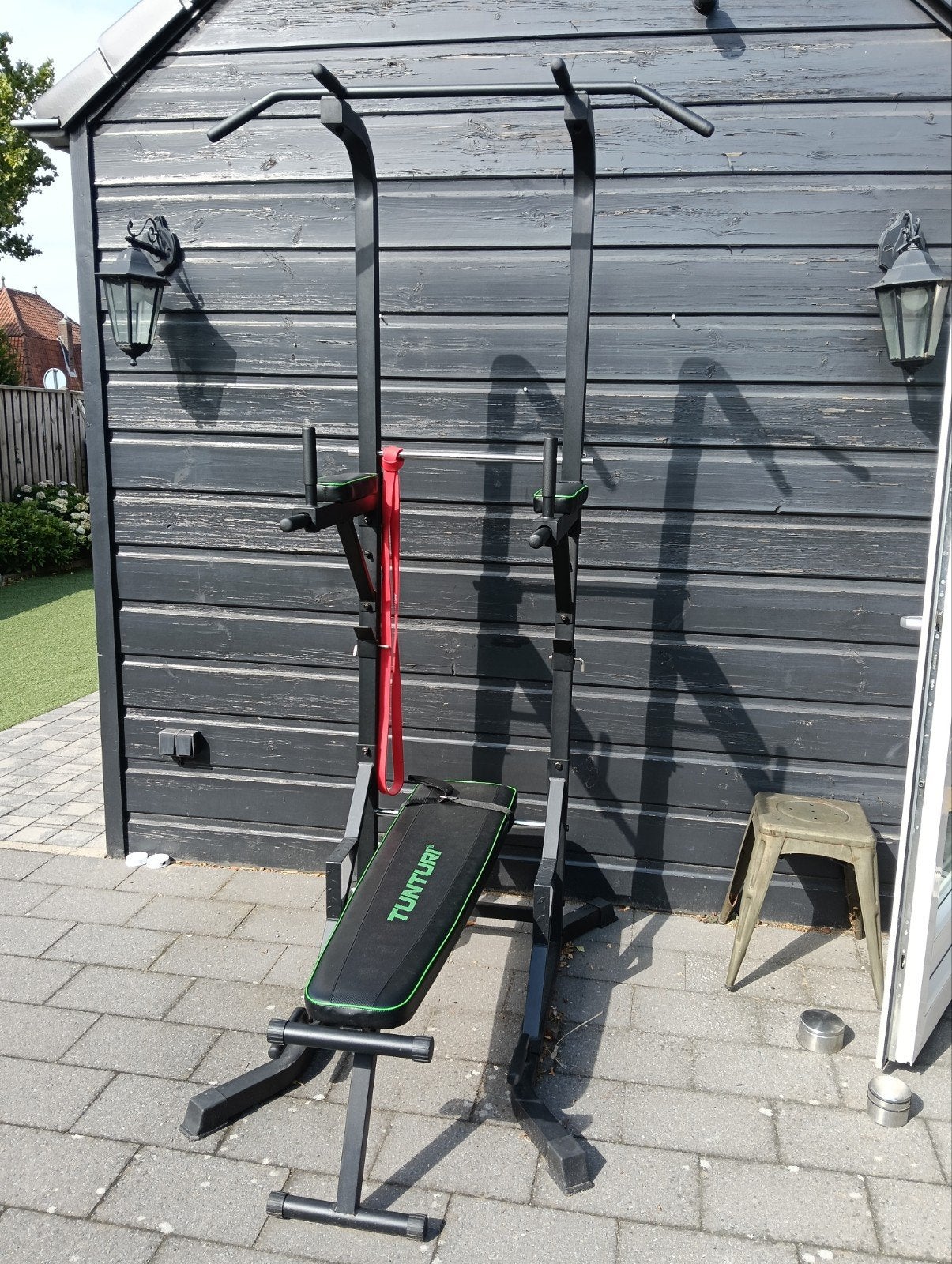 Tunturi Power Tower met bankje - Krachttoren, Ophalen of Verzenden, Gebruikt, Benen, Overige typen