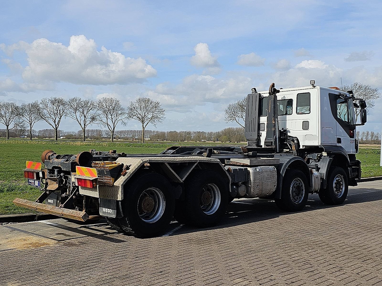 IVECO AT410T45 TRAKKER 8x4 intarder, Auto's, Automaat, Euro 6, Iveco, Stoelverwarming