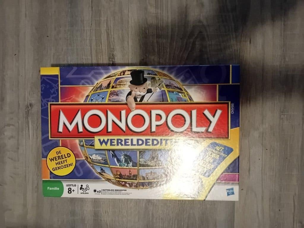 Monopoly wereldeditie, Hobby en Vrije tijd, Gezelschapsspellen | Bordspellen, Vijf spelers of meer, Ophalen of Verzenden, Zo goed als nieuw
