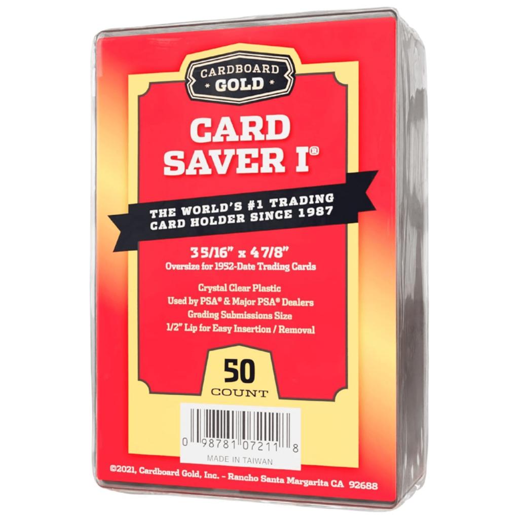 Cardboard gold card saver I nieuw 50 sleeves, Ophalen, Nieuw, Sleeves of Kaarthoesjes