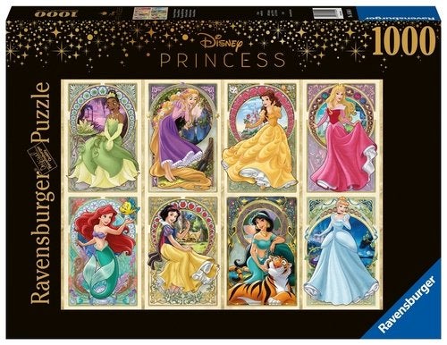 Ravensburger: Disney Princess: Art Nouveau 1000 Stukjes, Ophalen of Verzenden, 500 t/m 1500 stukjes, Nieuw, Legpuzzel