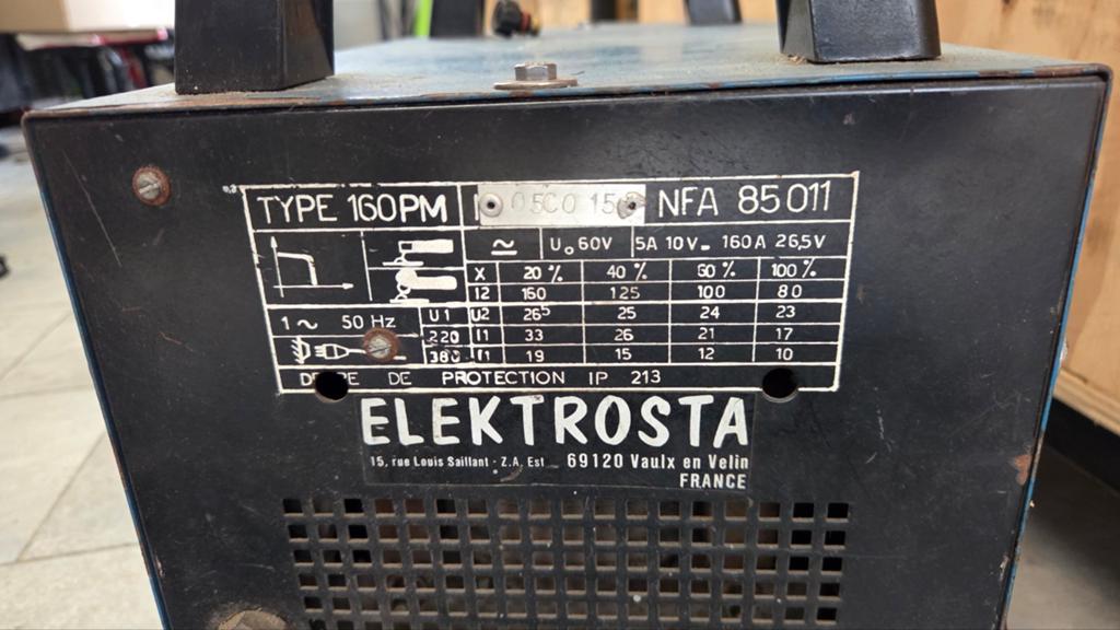 Tiginox 160A TIG Lasapparaat - Elektrostal 160PM, Doe-het-zelf en Verbouw, Gereedschap | Lasapparaten, Ophalen, Gebruikt, 150 tot 250 ampère