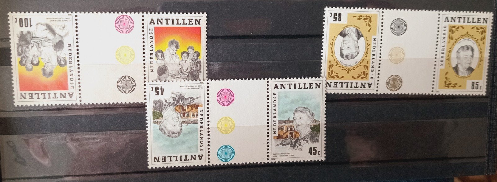 Setje keerdruk Nederlandse Antillen Postfris, Ophalen of Verzenden