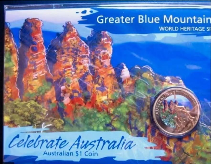 Australie - Color 1 Dollar 2010 - Greater Blue Mountains, Verzenden, Setje