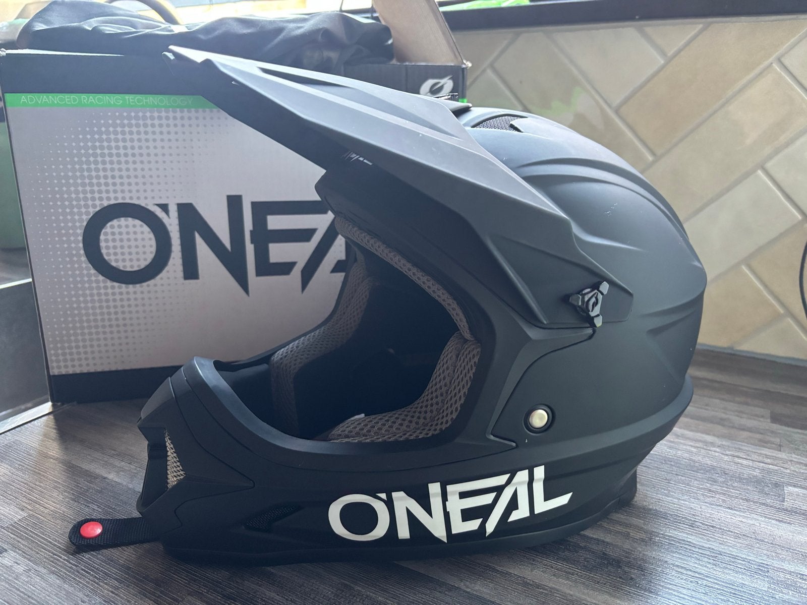 O'Neal 1SRS Youth Helm Zwart Maat S (47-48cm), Motoren, Overige merken, Kinderen, Offroadhelm, Ophalen of Verzenden