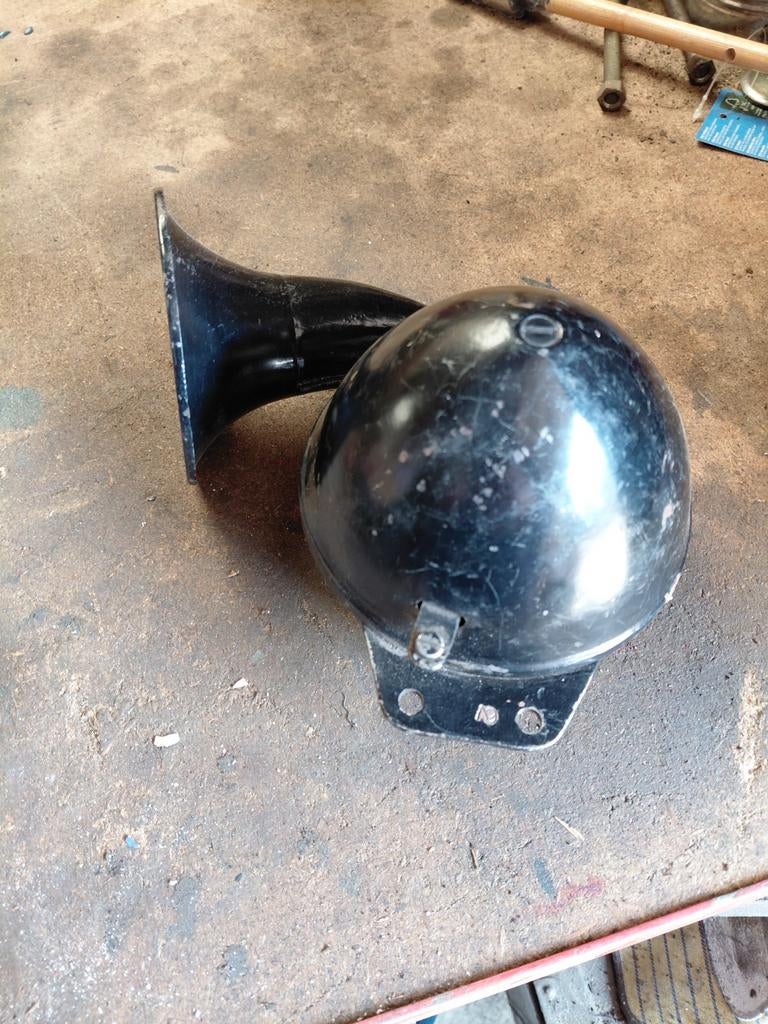 Claxon 6volt oldtimer, Ophalen of Verzenden