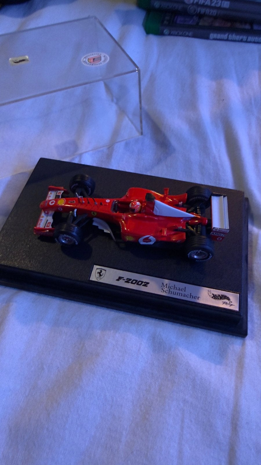 Hot Wheels 1:18 Ferrari F2002 Michael Schumacher – Mattel, Ophalen of Verzenden, Zo goed als nieuw, Formule 1