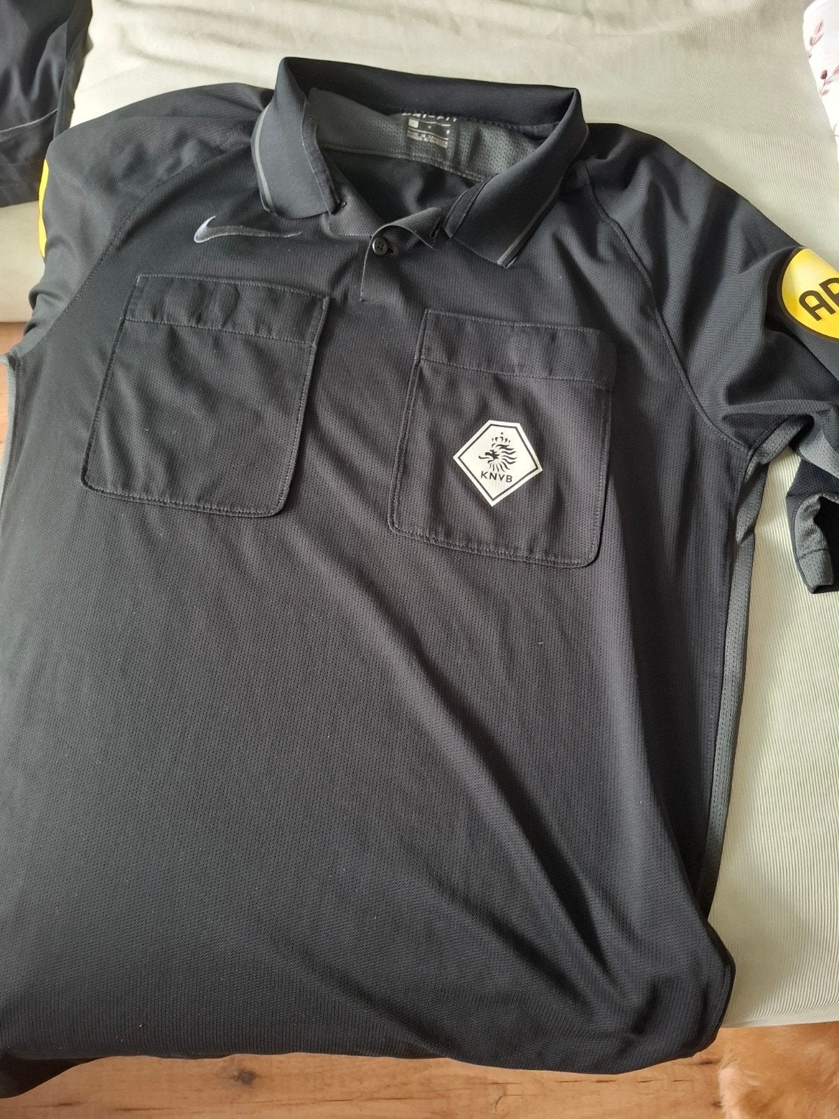 knvb scheidrechtershirt zwart maat L, Maat 52/54 (L), Zwart, Nike, Ophalen of Verzenden