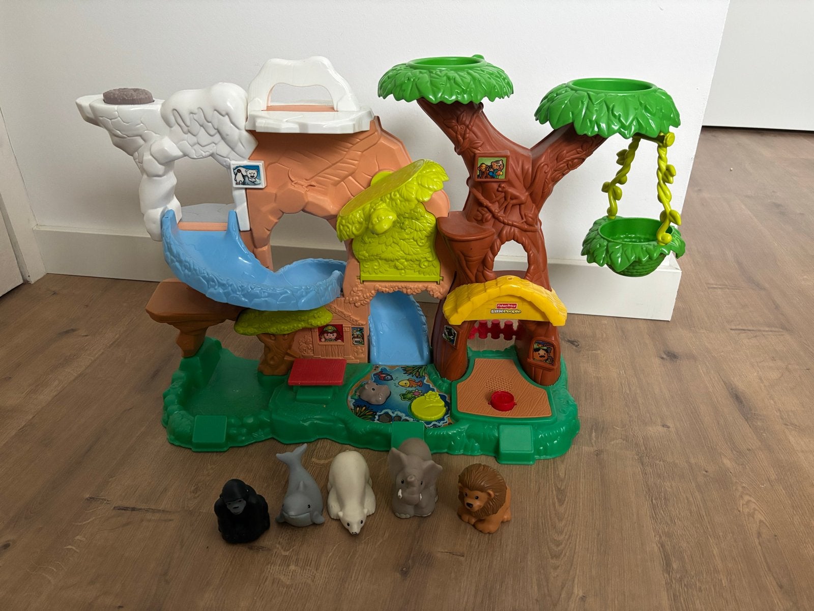 Fisher-Price Little dierentuin speelset met dieren, Kinderen en Baby's, Ophalen, Gebruikt, Speelset