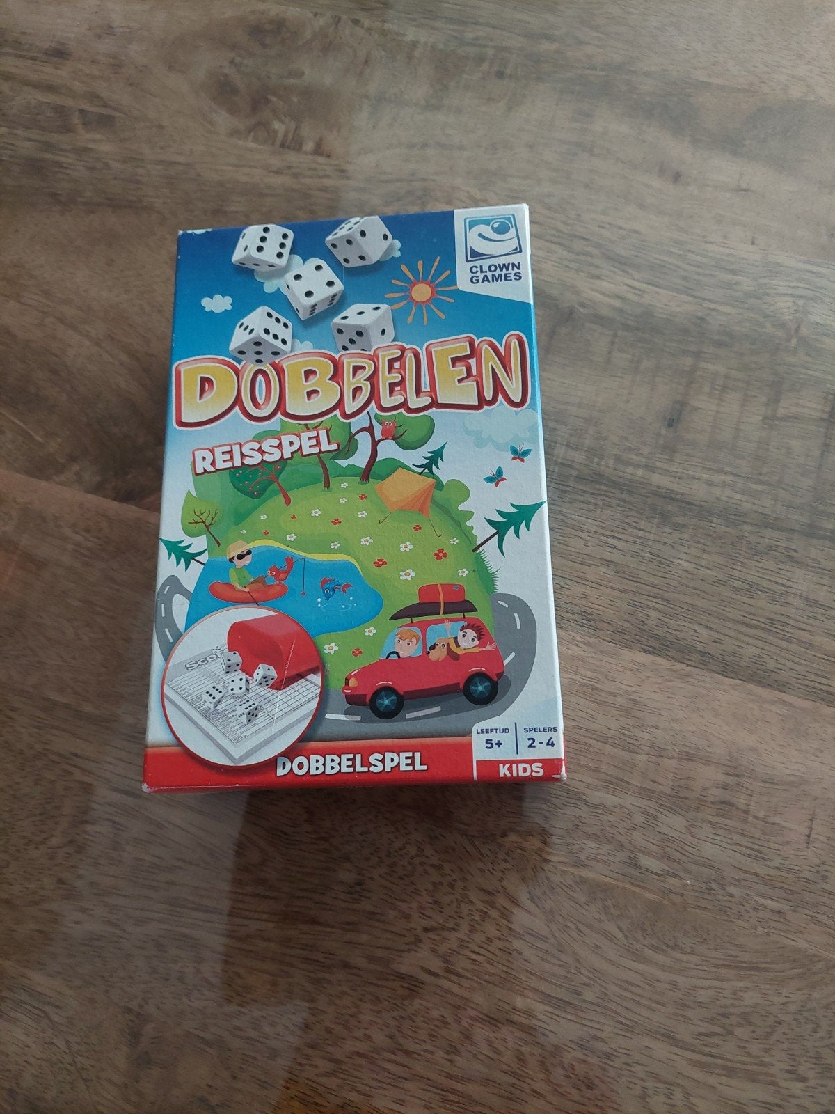 Dobbelen Reisspel - Clown Games, Hobby en Vrije tijd, Drie of vier spelers, Ophalen of Verzenden, Gebruikt, Clown Games