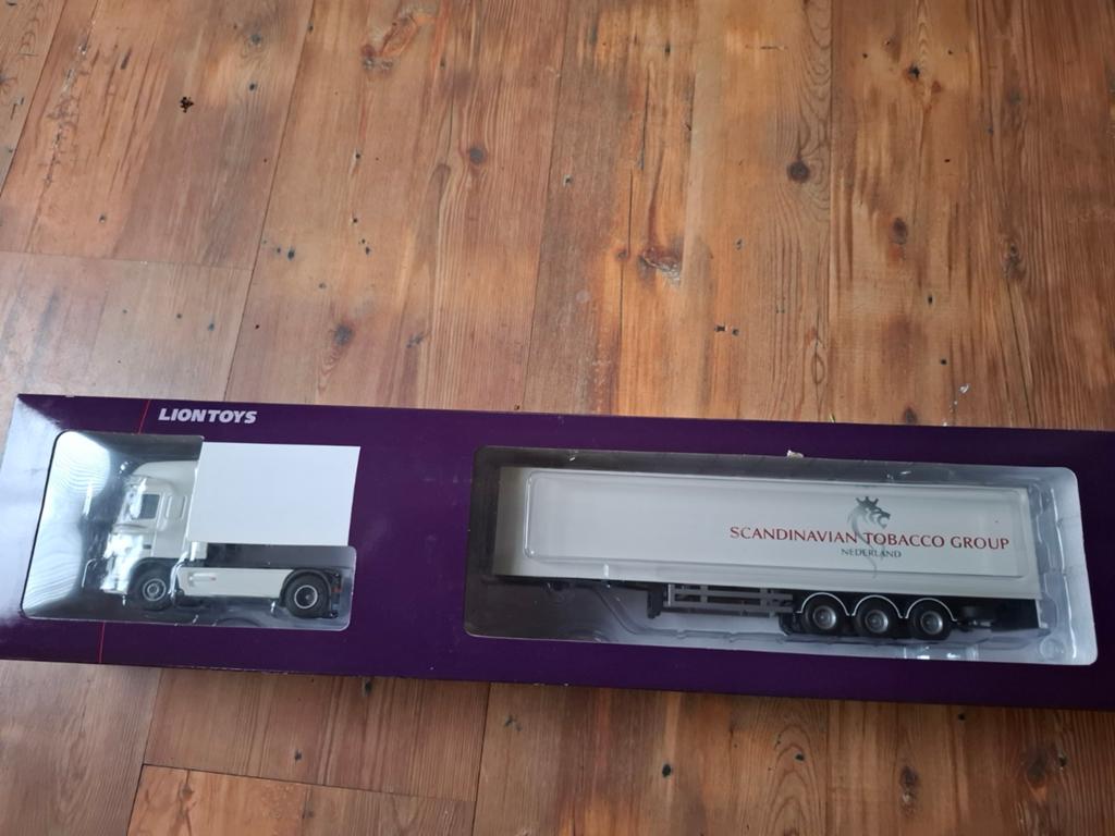 Liontoys Scania Truck met Trailer Scandinavian Tobacco, Ophalen of Verzenden