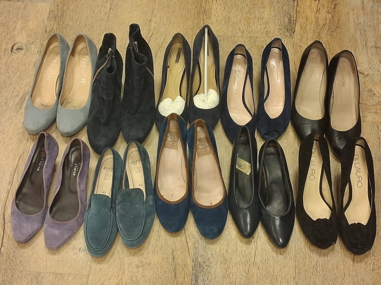 Grote partij exclusieve leren schoenen en laarzen (130 paar), Ophalen, Zo goed als nieuw, Overige typen
