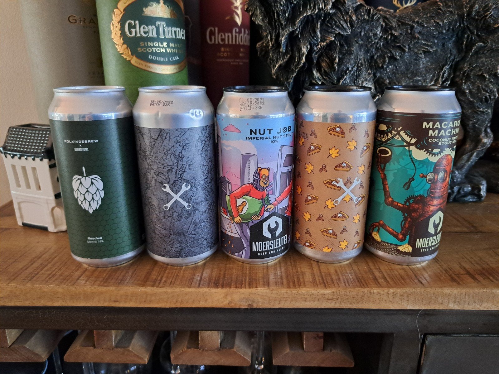 5 oudere Moersleutel bieren, Ophalen of Verzenden, Nieuw, Overige typen, Overige merken