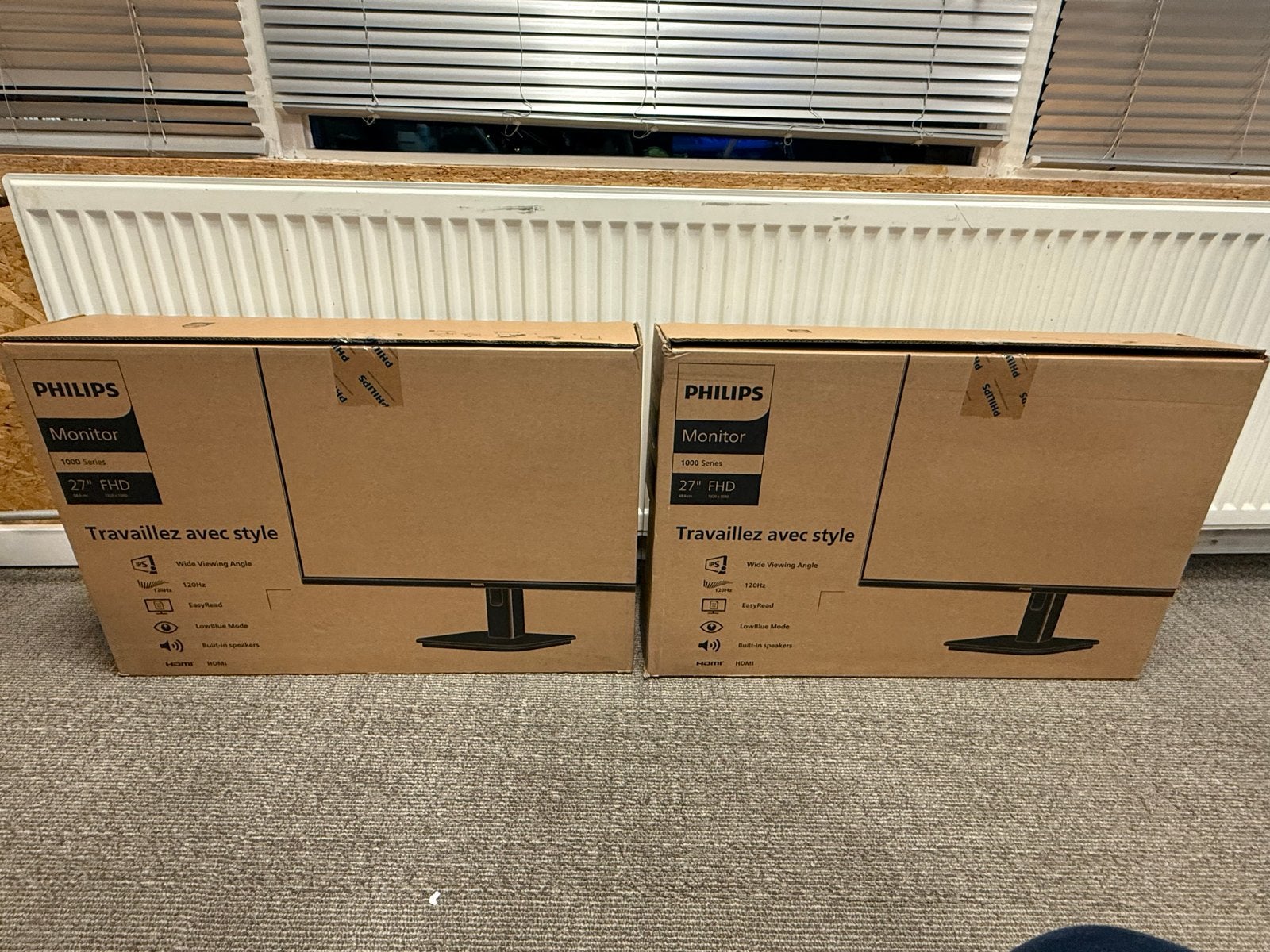 2x Philips 27E1N1100A (27") - zeer goede staat, Computers en Software, Gebruikt, IPS, Phillips., Full HD